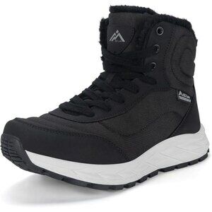 Women's Waterproof Snow Boots with Warm Faux Fur Non-Slip Ankle Boots